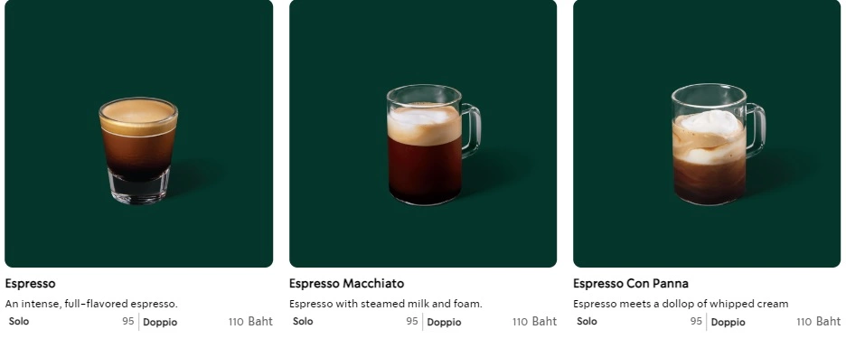 Starbucks Menu With Prices