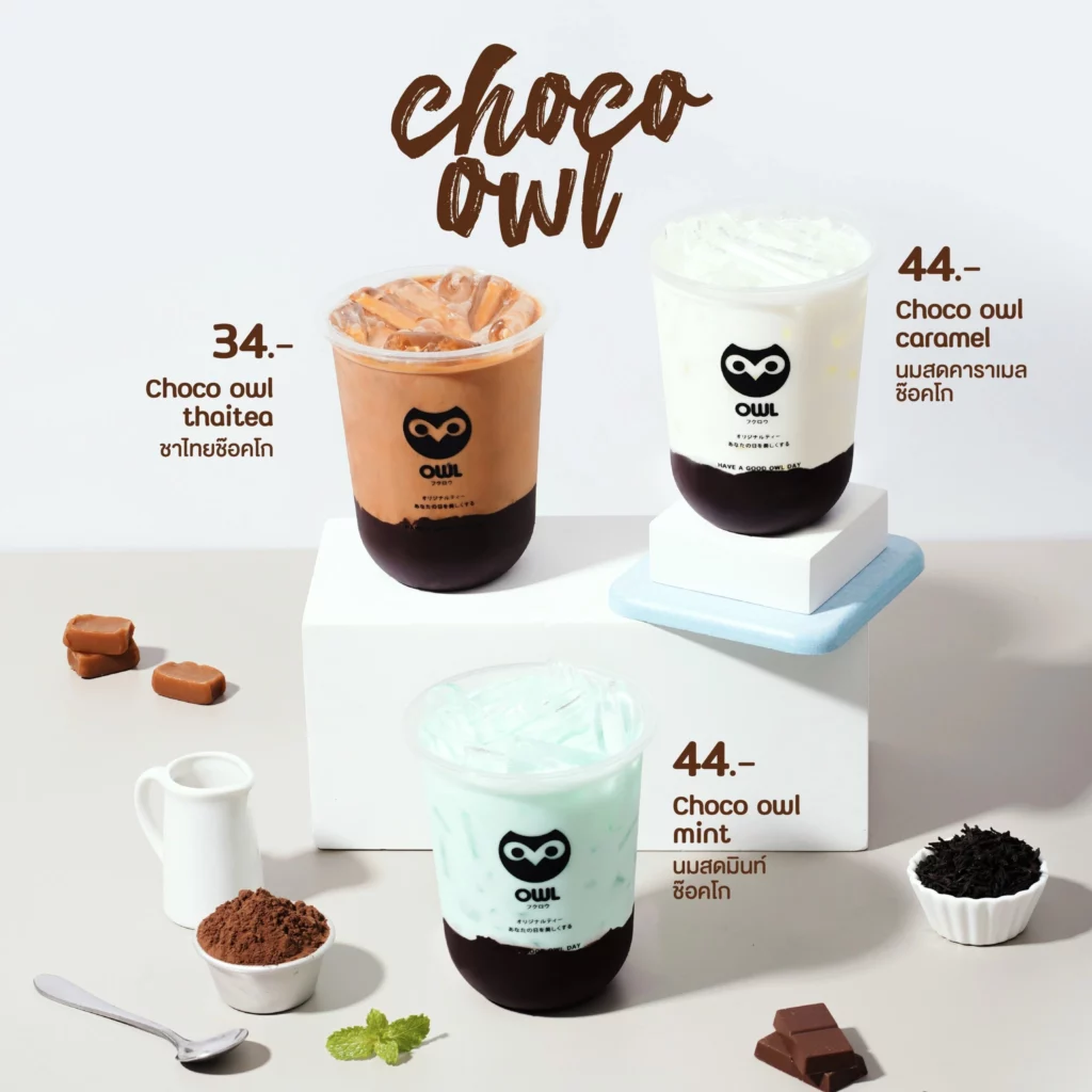 Owl Cha Menu With Prices