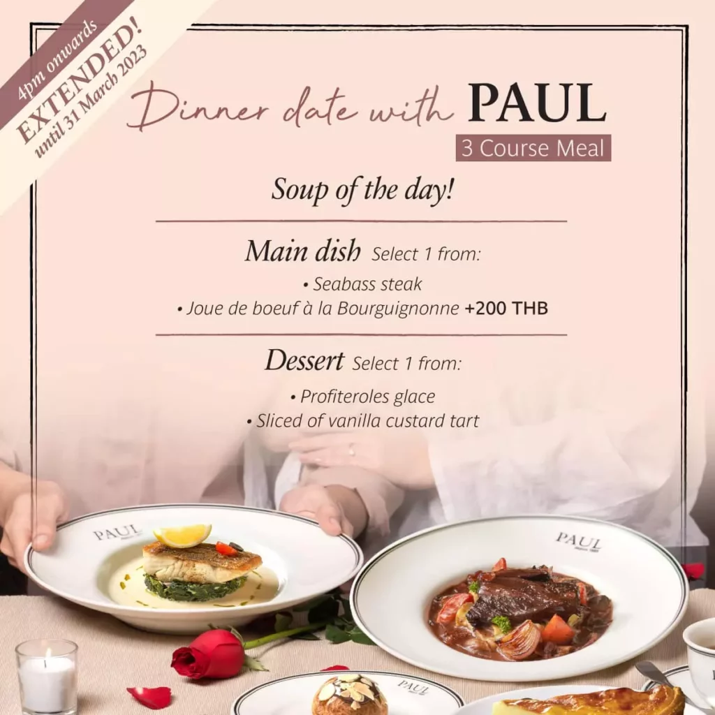 Paul Bakery Menu With Prices