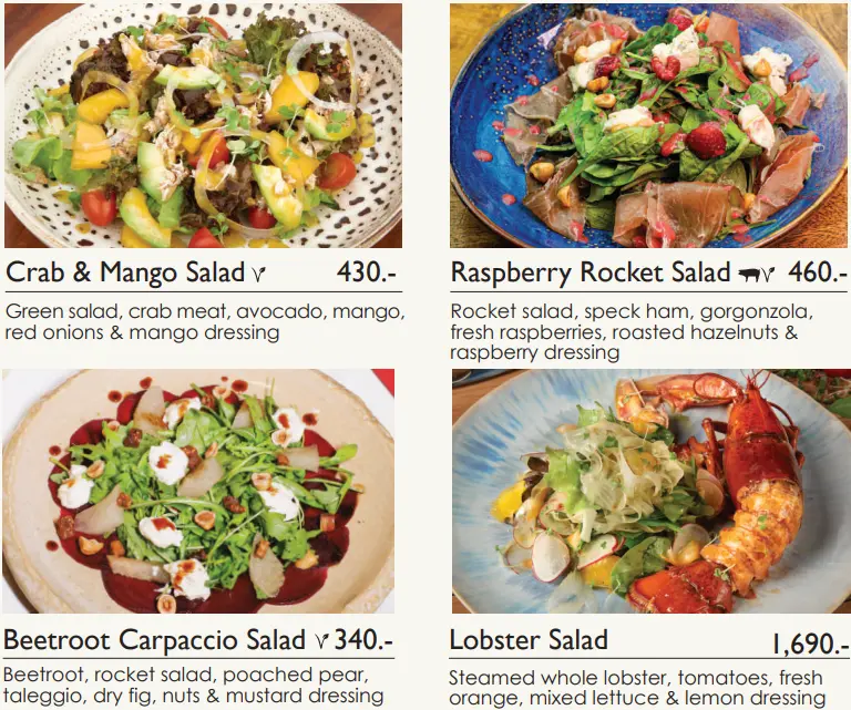 Mozza by Cocotte Salad prices list