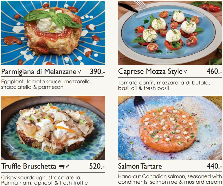 Mozza by Cocotte Starter Prices List