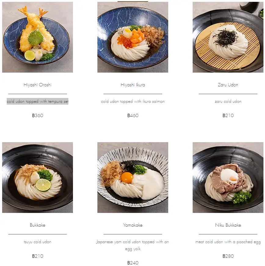 Tsuru Udon Cold Udon prices