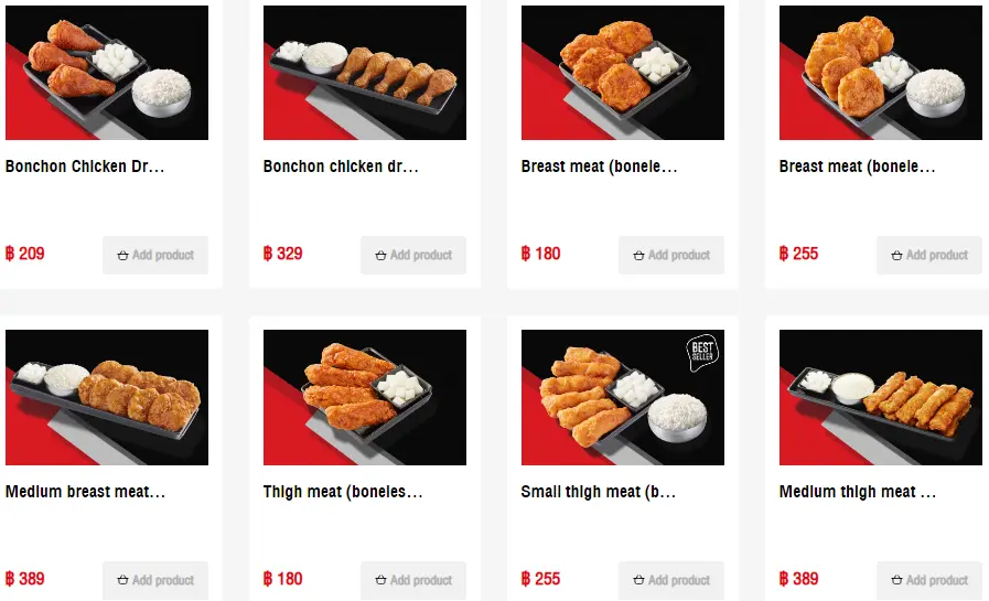 Bonchon fried chicken menu with prices